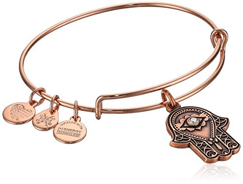Alex and Ani Women s Hand of Fatima Rose Gold Charm Bangle Bracelet Expandable