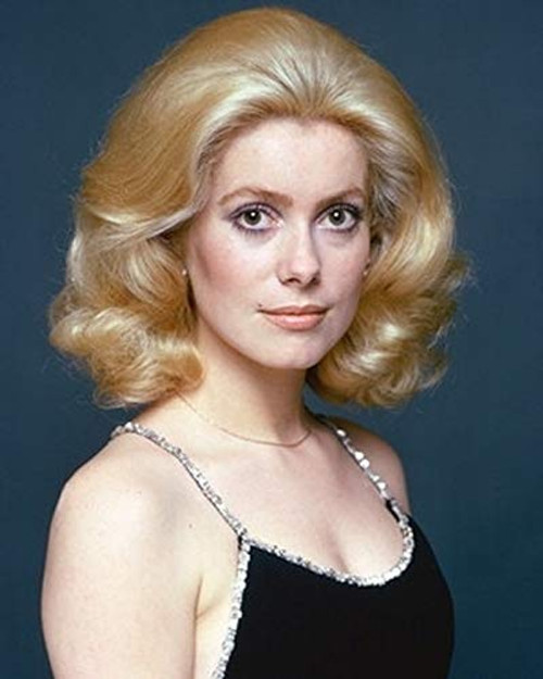 Posterazzi DAP14861 Catherine Deneuve  Black Dress with Silver Straps Photo Print 8 x 10 Multi