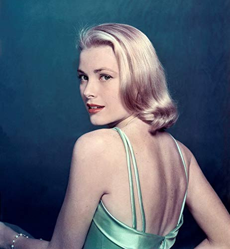 Posterazzi DAP18278 Grace Kelly  Green Spaghetti Strap Dress Photo Print 8 x 10 Multi