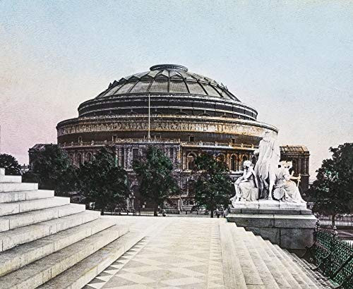 Posterazzi DPI12388274 Magic Lantern Slide Circa 1900 Hand Coloured Views of London England in Victorian Times  The Albert Hall Photo Print 17 x 14 Multi