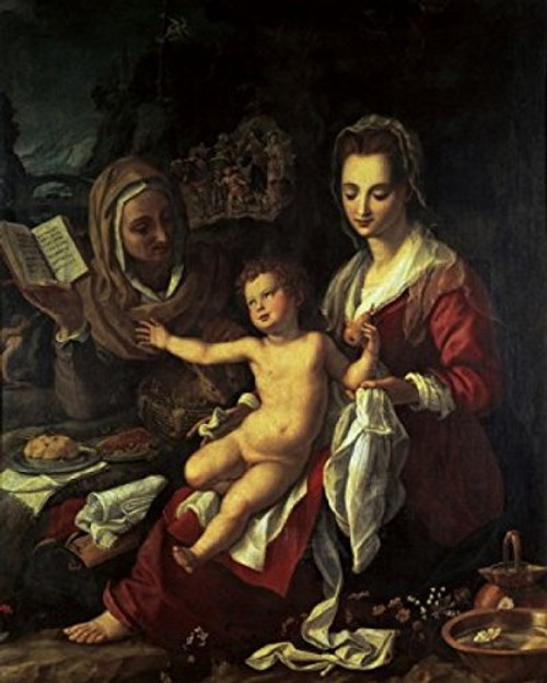 Posterazzi Holy Family Late 16th C Agnolo Bronzino 15031572/Italian Chateau Chantilly Poster Print 18 x 24 Posterazzi Holy Family Late 16th C Agnolo Bronzino 15031572/Italian Chateau Chantilly Poster Print 18 x 24