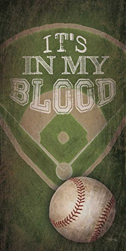 Posterazzi PDXMA2130ASMALL Baseball  in My Blood Photo Print 12 x 24 Multi