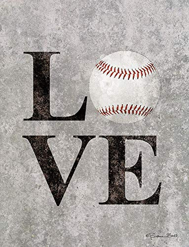 Posterazzi PDXSB670SMALL Love Baseball Photo Print 18 x 24 Multi