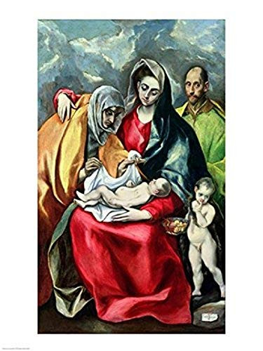Posterazzi The Holy Family with StElizabeth Poster Print by El Greco 18 x 24