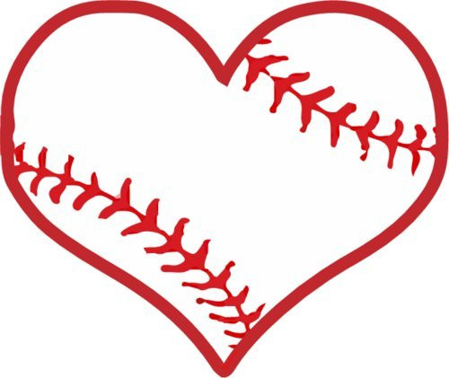WickedGoodz Die Cut Baseball Heart Vinyl Decal  Sports Bumper Sticker  Perfect Baseball Parent Team or Coach Gift WickedGoodz Die Cut Baseball Heart Vinyl Decal  Sports Bumper Sticker  Perfect Baseball Parent Team or Coach Gift