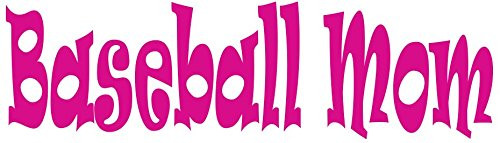WickedGoodz Pink Baseball Mom Vinyl Decal Transfer Sports Bumper Sticker Baseball Mom Gift WickedGoodz Pink Baseball Mom Vinyl Decal Transfer Sports Bumper Sticker Baseball Mom Gift