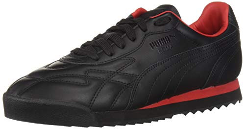 PUMA Men s Roma Anniversario Sneaker Blackhigh Risk red 13 M US
