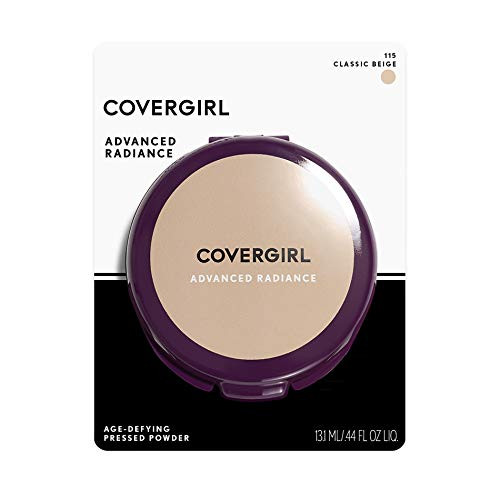 CoverGirl Advanced Radiance Age Defying Pressed Powder  Classic Beige 115  2 pk