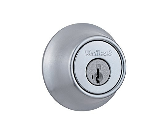 Kwikset 660 Single Cylinder Deadbolt featuring SmartKey Security in Satin Chrome Kwikset 660 Single Cylinder Deadbolt featuring SmartKey Security in Satin Chrome