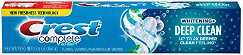 Crest Complete Toothpaste Whitening  Deep Clean Effervescent Mint 5 80 Oz Pack Of 2