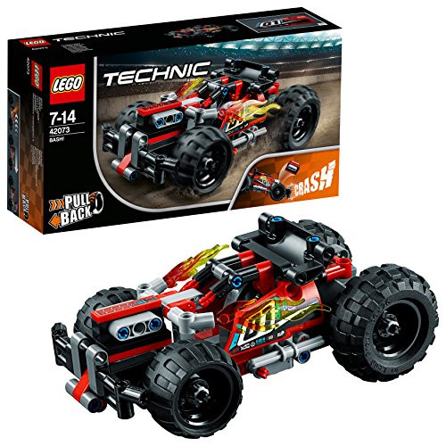 LEGO 42073 Technic BASH Racing Car Toy with Powerful PullBack Motor HighSpeed Action Vehicles Building Set