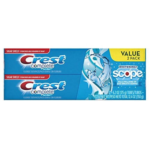 Crest Whitening plus Scope Toothpaste  6 2 oz  Cool Peppermint  2 pk