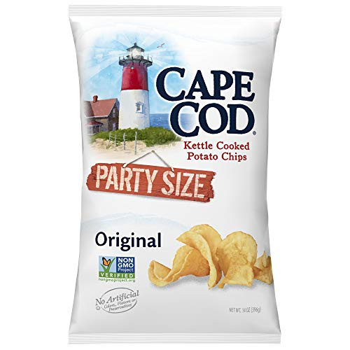 Cape Cod Potato Chips Original Kettle Cooked Chips Party Size 14 Ounce Pack of 9