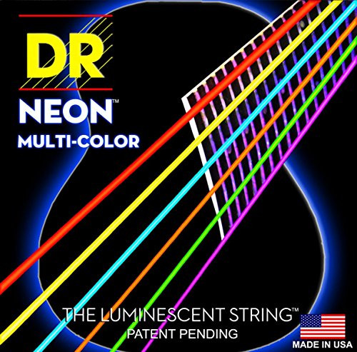 DR Strings HIDEF NEON Acoustic Guitar Strings NWA10