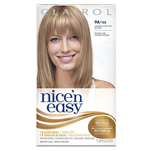 Clairol Nice n Easy Permanent Hair Color 9A Light Ash Blonde 3 Count