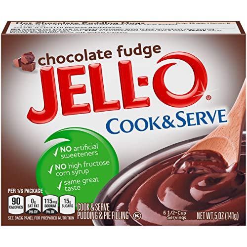 JellO Cook  Serve Chocolate Fudge Pudding  Pie Filling 5 oz Boxes Pack of 6
