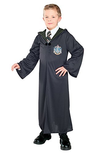 Harry Potter And The Deathly Hallows Costume Child s Robe With Slytherin Emblem Costume