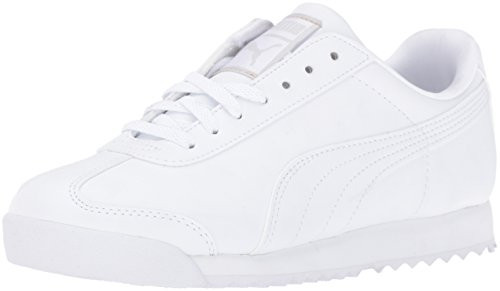 PUMA Roma Basic JR Sneaker Little Kid/Big Kid  White/Light Gray 1 5 M US Little Kid