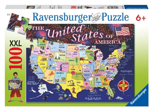 Ravensburger Statemap 100 Piece Jigsaw Puzzle for Kids Every Piece is Unique Pieces Fit Together Perfectly Ravensburger Statemap 100 Piece Jigsaw Puzzle for Kids Every Piece is Unique Pieces Fit Together Perfectly