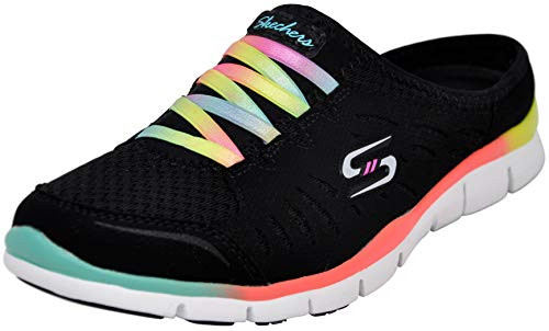 Skechers Sport Women s No Limits SlipOn Mule Sneaker Black Multi 7 5 M US