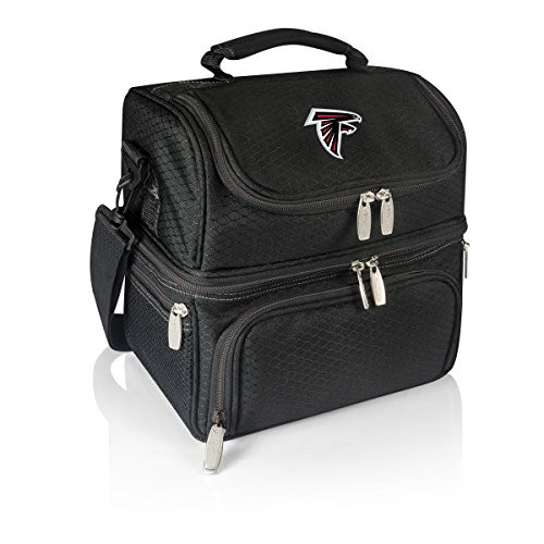 PICNIC TIME NFL Atlanta Falcons Pranzo Insulated Lunch Tote with Service for One Black PICNIC TIME NFL Atlanta Falcons Pranzo Insulated Lunch Tote with Service for One Black