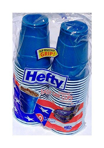 Easy Grip Disposable Plastic Party Cups, 18oz, Blue, 50/pack by Hefty