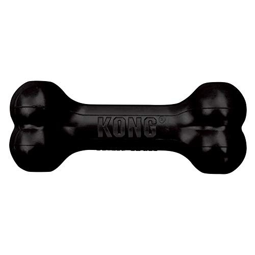 KONG Extreme Goodie Bone Durable Rubber Dog Bone for Power Chewers Black for Medium Dogs KONG Extreme Goodie Bone Durable Rubber Dog Bone for Power Chewers Black for Medium Dogs