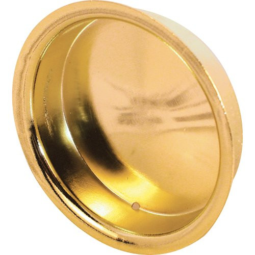 SlideCo 162986 Bypass Door Pull Handle Brass PlatedPack of 2