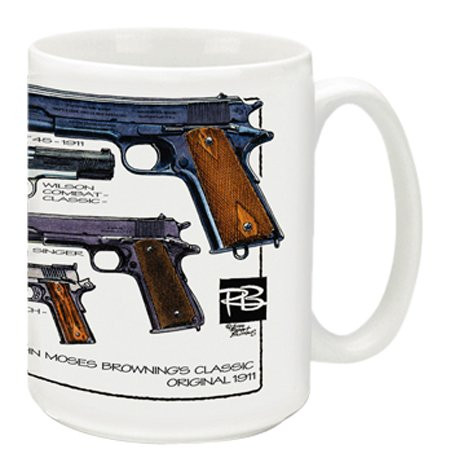 Cuppa Second Amendment Rights 15Ounce Coffee Mug with 1911 s