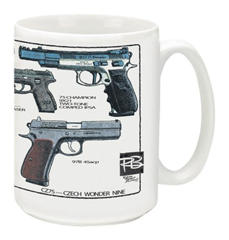 Cuppa Second Amendment Rights 15Ounce Coffee Mug with CZ75 s