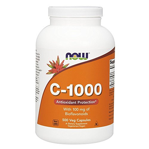 NOW Supplements Vitamin C1000 with 100 mg of Bioflavonoids Antioxidant Protection* 500 Veg Capsules NOW Supplements Vitamin C1000 with 100 mg of Bioflavonoids Antioxidant Protection* 500 Veg Capsules
