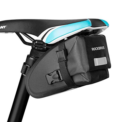 ROCKBROS Bike Seat Bag Waterproof Bike Bag Under Seat Bicycle Saddle Bag Road Mountain Bike Seat Pack Cycling Pouch Accessories