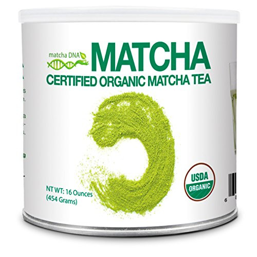 MatchaDNA Certified Organic Matcha Green Tea Powder (16 oz TIN CAN) MatchaDNA Certified Organic Matcha Green Tea Powder (16 oz TIN CAN)
