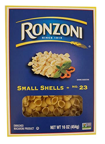 Ronzoni Small Shells Non GMO 16 Oz  Pack Of 3