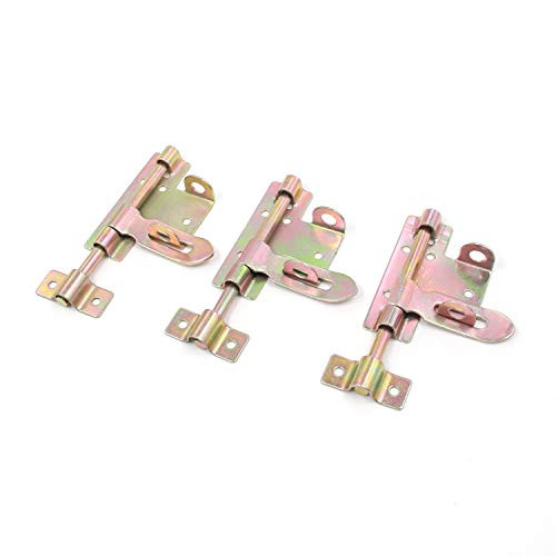 Tulead 5 9Inch Door Bolt Latches Barrel Bolt Iron Slide Latch Gate Bolt Lock Barn Door Lock Latch Bolt 3PCS with Mounting Screws