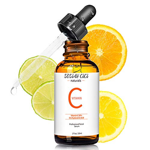 SOSIAY CICI Vitamin C Serum Vitamin C Serum 20 Vit C with Hyaluronic Acid and Vitamin E  Anti Wrinkle Anti Aging Facial Serum for Face Natural  Organic30ML