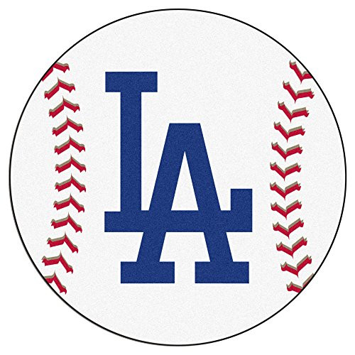 FANMATS MLB  Los Angeles Dodgers Baseball Rug  27in  Diameter