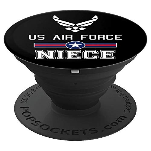 Proud Air Force Niece Military Pride PopSockets Grip and Stand for Phones and Tablets Proud Air Force Niece Military Pride PopSockets Grip and Stand for Phones and Tablets