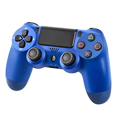 Ps4 Controller Wireless Gamepad for Playstation 4/Pro/Slim with Motion Motors and Audio LED Indicator USB Cable Blue
