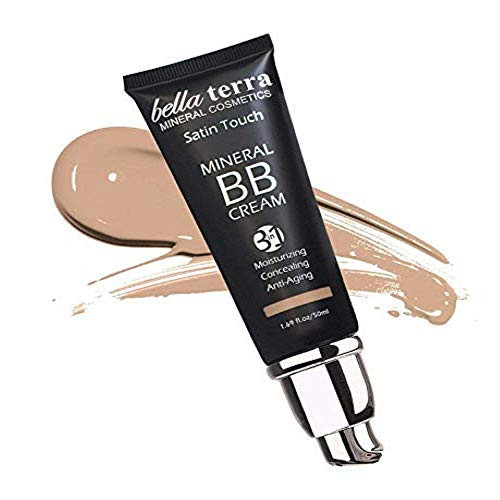 Bella Terra BB Cream Tinted Moisturizer Mineral Foundation Concealer AntiAging Natural Sun Protection All Shades 1 69oz  Light 102