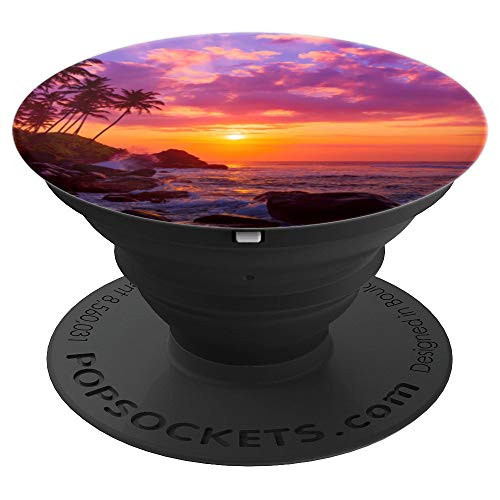 Purple Sunset PopSockets Grip and Stand for Phones and Tablets