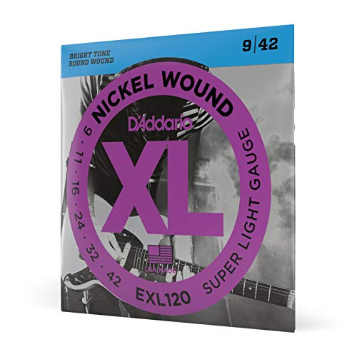 D Addario EXL120 Nickel Wound Electric Guitar Strings Super Light 942