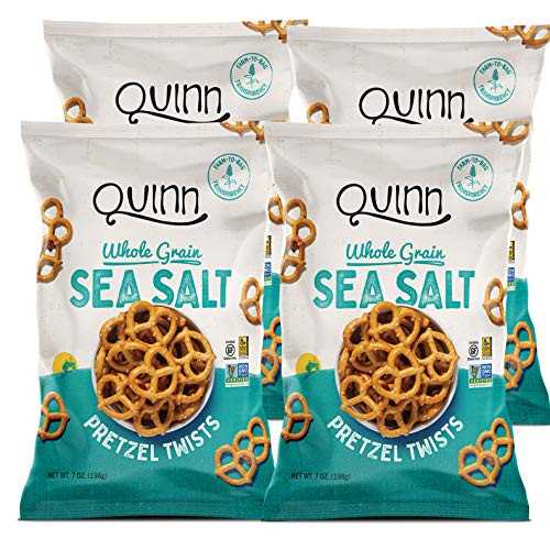 Quinn Classic Grain Sea Salt Pretzel Twist 7 Oz Bag 4 Count