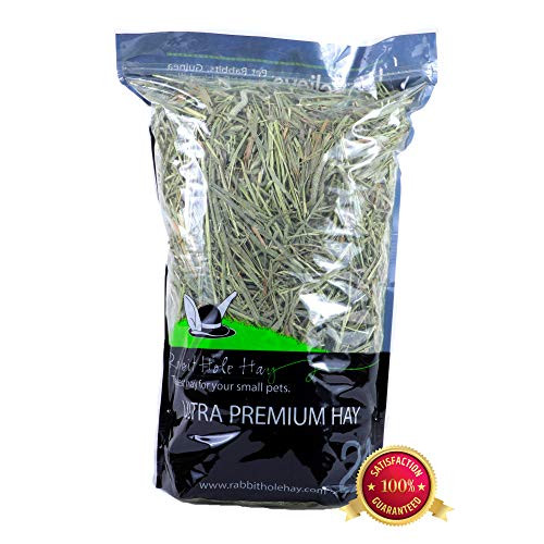 Rabbit Hole Hay Ultra Premium Hand Packed Coarse Timothy Hay for Your Small Pet Rabbit Chinchilla or Guinea Pig 1 5 Lbs