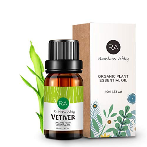 RAINBOW ABBY Vetiver Essential Oil 100 Pure Therapeutic Trade Aromatherapy Oil for Diffuser SPA Perfumes Massage Skin Care Soaps Candles  10ml