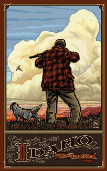 Northwest Art Mall Idaho Pheasant Hunter Artwork by Paul A Lanquist, 11-Inch by 17-Inch Northwest Art Mall Idaho Pheasant Hunter Artwork by Paul A Lanquist, 11-Inch by 17-Inch
