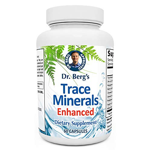 Dr  Berg s Trace Minerals Enhanced Complex  Complete with 70 NutrientDense Health Mineral  100 Natural Ingredients  Dietary Supplements  60 Capsules