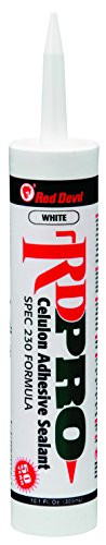 Red Devil 09260I12 RD Pro Celulon Adhesive Sealant 10 1 oz  White 12 Pack