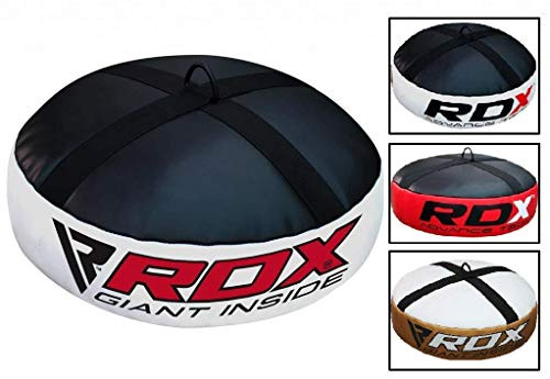 RDX Double End Anchor Bag for Boxing Training Heavy Duty Floor Punch Bag Great for Punching MMA Kickboxing Muay Thai Karate BJJ and Taekwondo