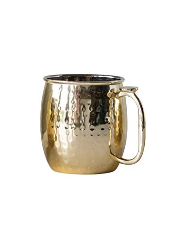 Creative CoOp Hammered Metal Gold Moscow Mule Mug